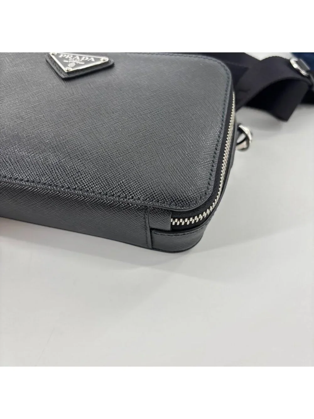 Prada IC Saffiano Leather Shoulder Bag Black